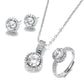 18K Gold Zircon Jewelry Sets