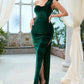 Green High Split Lady Dress