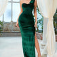 Green High Split Lady Dress