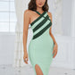 Green Women's Maxi Bodycon Bandage Dress